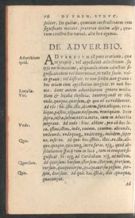 De Adverbio.
