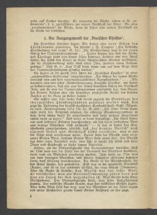 3. Der Ausgangspunkt der "Deutschen Christen"