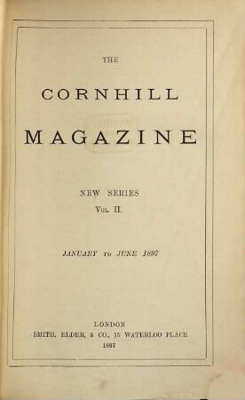 The Cornhill magazine. 2. 1897