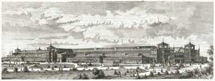 Weltausstellung Philadelphia 1876. Maschinenhalle : Weltausstellung Philadelphia 1876. Maschinenhalle. Zeitgenöss. Holzstich