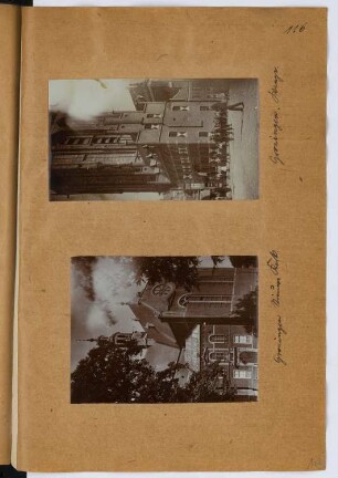 Nieuwe Kerk, Groningen. Waage, Groningen: Ansichten (aus: Skizzen- und Fotoalbum 27)