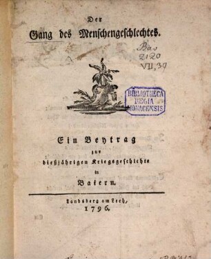 Der Gang des Menschengeschlechts