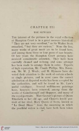 Chapter III: The Pictures