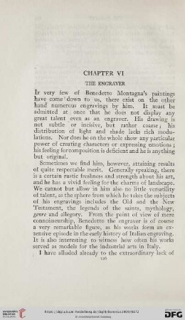 Chapter VI: The engraver