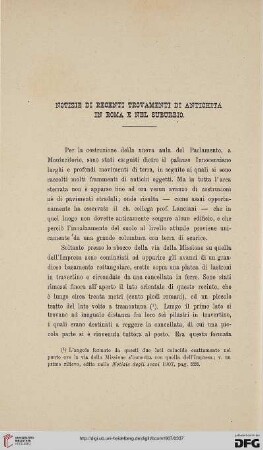 35: Notizie di recenti trovamenti di antichità in Roma e nel suburbio, 817]