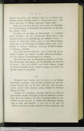 IV. [Vermählung und Hofhalt]
