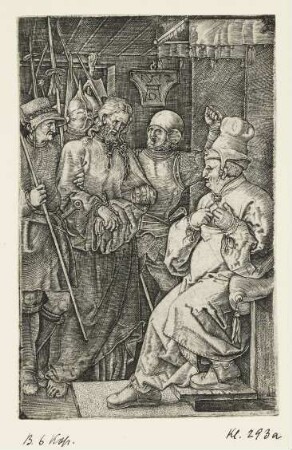 Christus vor Kaiphas, Blatt 3 der Folge "Passion"
