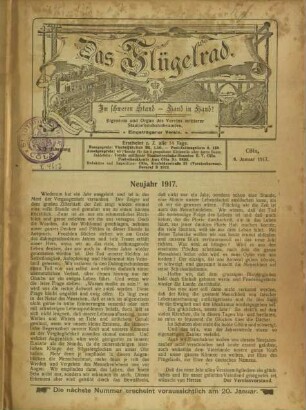 Das Flügelrad / 21. Jahrgang 1917