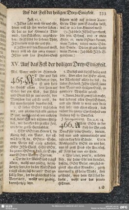 XV. Auf das Fest der heiligen Drey-Einigkeit