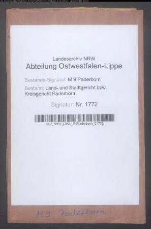 Erblasser: Sprick, Hermann: