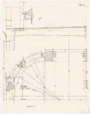 Wohnhaus Hauser, Solln: Detail der Treppe 1:10