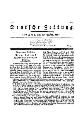 Regierungs-Geschichte Franz Ludwigs : Fürstbischof zu Bamberg und Würzburg