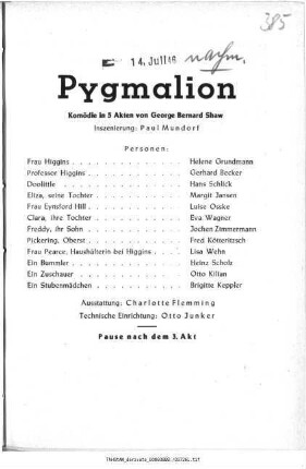 Pygmalion