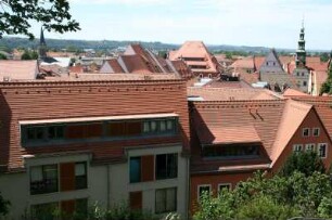 Pirna: Blick über die Dächer der Altstadt