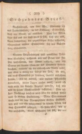 Sechzehnter Brief.