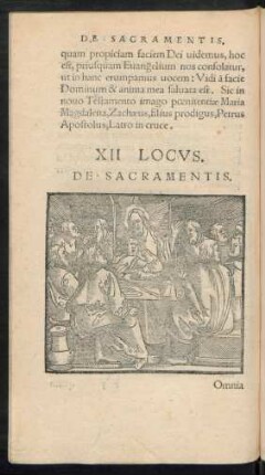 XII Locus. De Sacramentis.