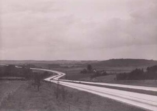 Reichsautobahn Dresden-Chemnitz im Tal der Großen Striegis unterhalb von Pappendorf, Blick in Richtung Chemnitz