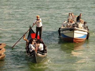 Gondel, Boot vor dem Markusplatz