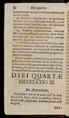 82-85, Meditatio III