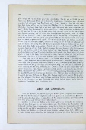 Stein und Scharnhorst