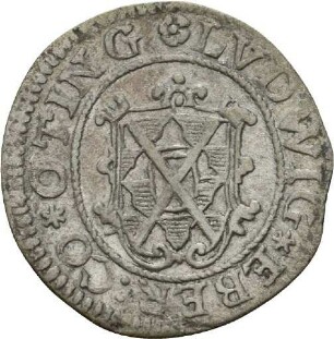 Halbbatzen des Grafen Ludwig Eberhard von Öttingen-Öttingen, 1624