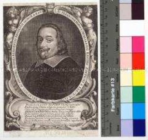 Porträt des Philologen, Historiographen und Bibliothekars Johann Freinsheim