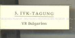 Tagung des Internationalen Vorbereitungskomitees für die 10. Weltfestspiele, (3. Tagung), Bulgarien