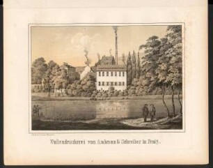 Wollendruckerei von Ambrun & Schreiber in Penig