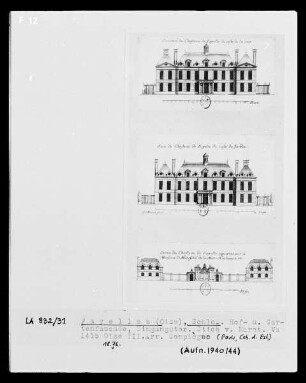 Fayelles, Schloss: Ansicht der Garten- und Hofseite