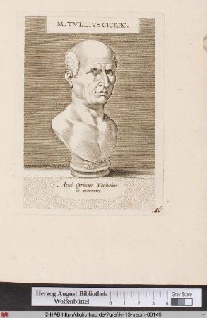 Porträt des Marcus Tullius Cicero.