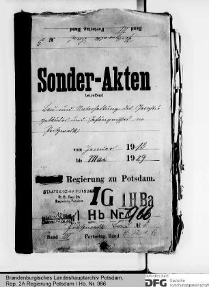 Bauten und Reparaturen an den Gerichtsgebäuden und Gefängnissen in Pritzwalk
