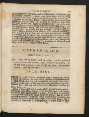 Uitbreiding Over Apoc. 3: vers 20.