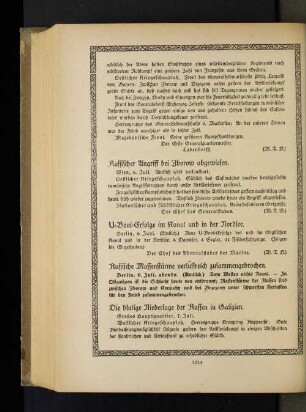 Russischer Angriff bei Zborow abgewiesen.