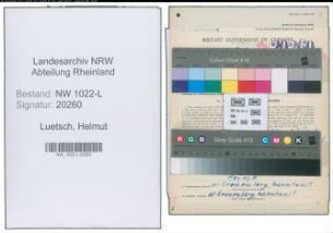 Entnazifizierung Helmut Luetsch , geb. 03.07.1908 (Lagerist)