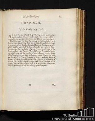 Chap. XVII. Of the Corinthian Order.