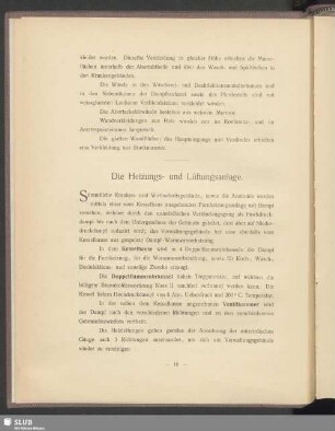 Die Heizungs- und Lüftungsanlagen