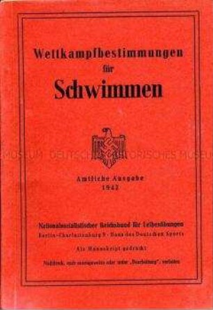 Anleitungsheft für Schwimm-Wettkämpfe