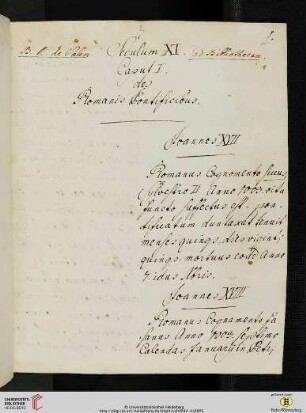 Seculum XI. Caput I. de Romanis Pontificibus. Joannes VXII.