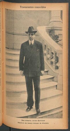 Don Alberto Julián Martínez, secretario del Consejo Nacional de Educación - [Retrato]