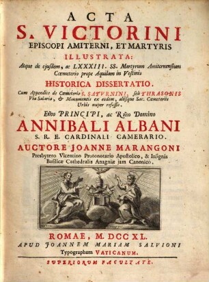 Acta S. Victorini Episcopi ... illustrata