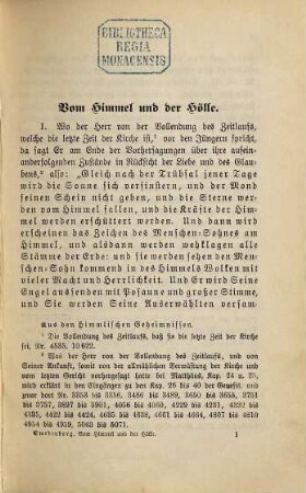 Himmel und Hölle, beschrieben nach Gehörtem und Gesehenem von Emanuel Swedenborg : Aus der lateinischen Urschrift übersetzt von J. F. J. Tafel