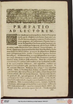 Praefatio ad lectorem