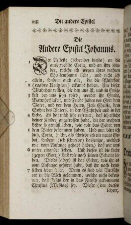 Die Andere Epistel Johannis.