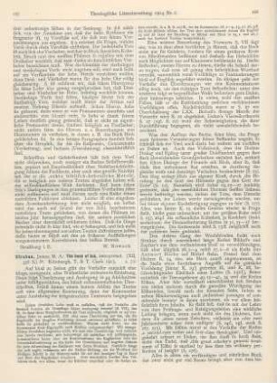 167-169 [Rezension] Strahan, James, The book of Job, interpreted