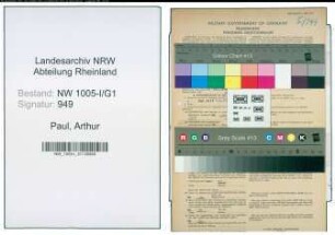 Entnazifizierung Arthur Paul , geb. 24.01.1899 (Polizist)