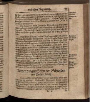 Birger Magni Sohn der Schweden und Gothen König