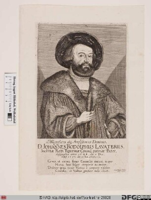 Bildnis Johann Rudolf Lavater (I)