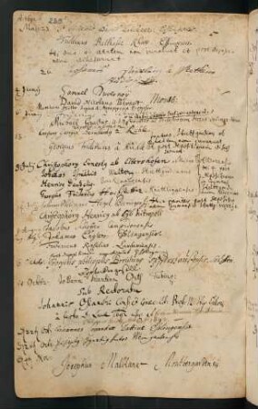 Winterhalbjahr 1692/1693. Rektorat Johann(es) Osiander
