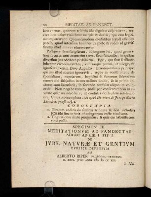 20-30, 3. De Jure Naturae & Gentium