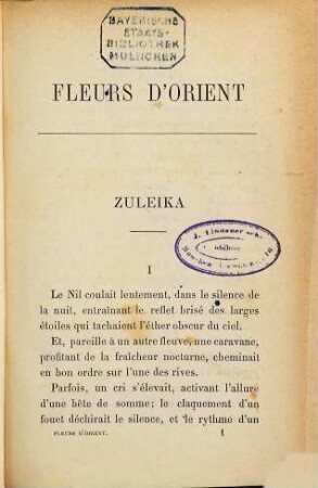 Fleurs d'Orient : Par Judith Gautier